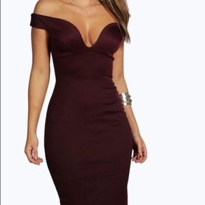 Sexy Burgundy Dress